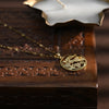 Golden MOM Zircon Pendant