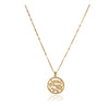 Golden MOM Zircon Pendant