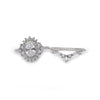 Silver Geometric Design CZ Ring Set of 2
