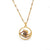 Golden Multi-Colored Evil Eye CZ 18k Plating Pendant