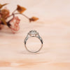 Silver Luxurious Round Big CZ Ring