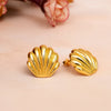 Golden Sea Shell Studs