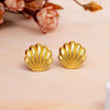Golden Sea Shell Studs