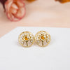 Golden Life Tree CZ Studs
