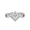 Silver Geometric Design Ring