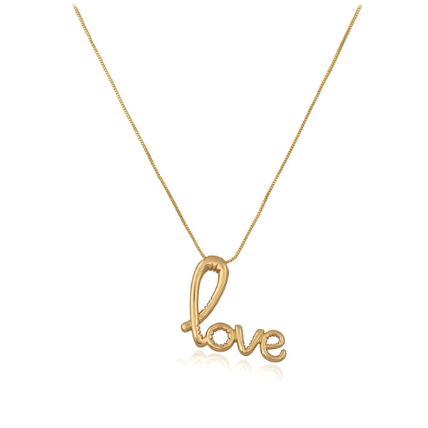 Gold Plated Love Pendant