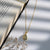 Golden Drop shaped Zircon pendant