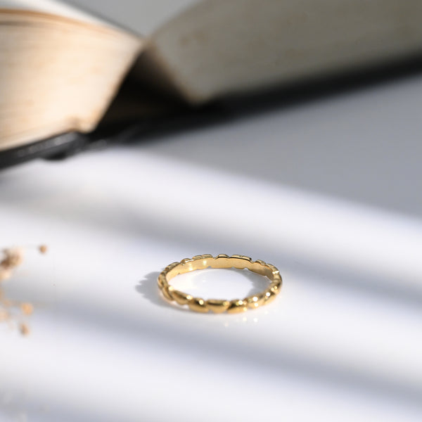 Gold plated Heart Shaped Band