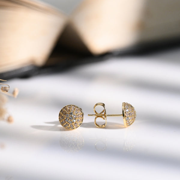 Semi-Circle CZ Studs