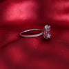 Silver Cocktail Zircon ring