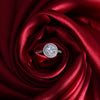Silver Round Zircon Ring