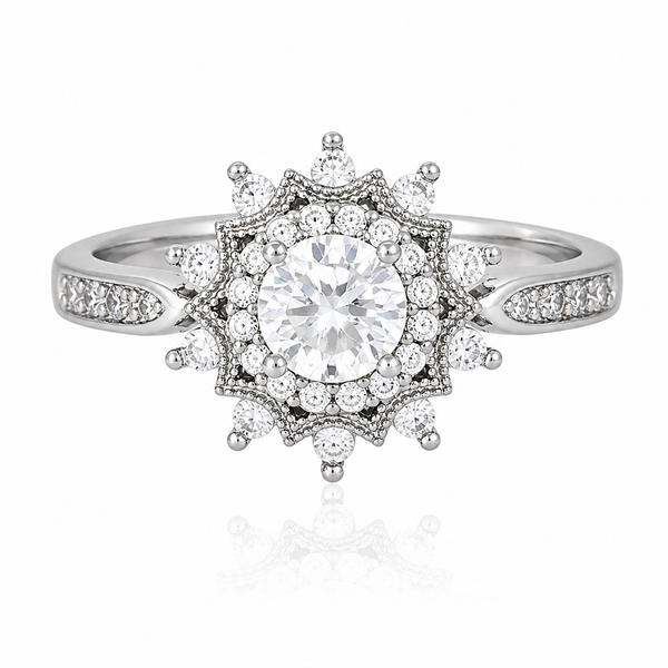 Silver Snowflake Ring