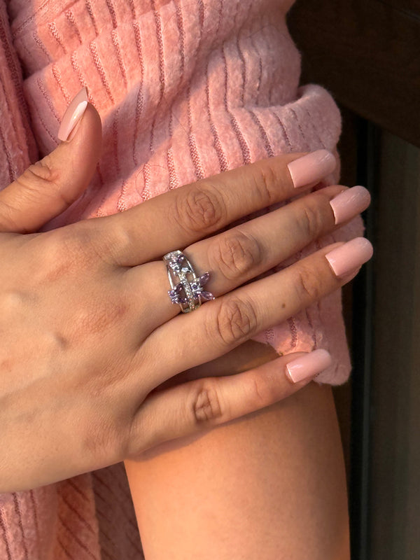 Lavendar Bloom Ring