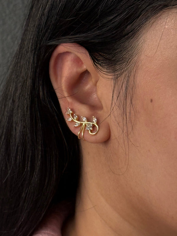 Blush petal Ear cuffs