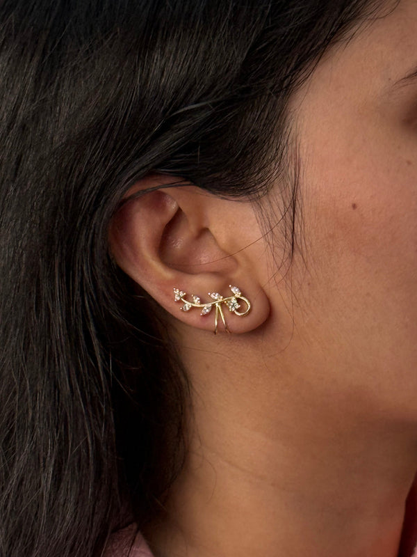 Blush petal Ear cuffs