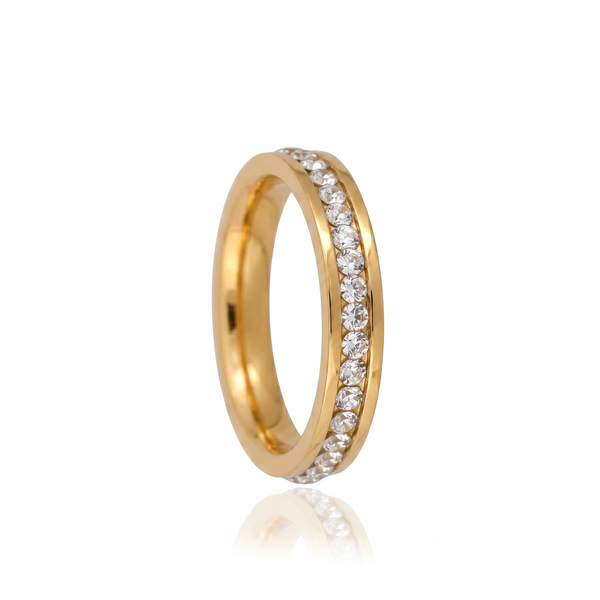 Gold Plated Zircon Band