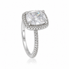 Silver Cocktail Zircon ring