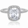Silver Cocktail Zircon ring
