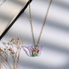 Butterfly Purple Zircon Pendant