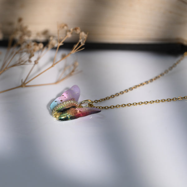 Butterfly Purple Zircon Pendant
