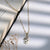 Gold Plated Eye White Pendant