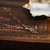 Golden Flower ELF Zircon Pendant