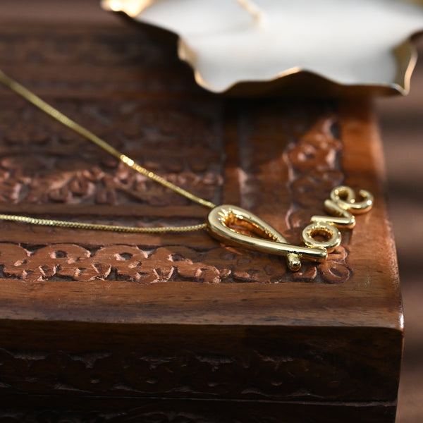 Gold Plated Love Pendant