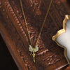Golden Girl Wings Zircon Pendant