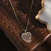 Red Zircon Heart Pendant