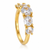 Gold Plated Korean Style Artificial Stones Ring