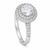 Silver Round Zircon Ring