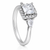 Silver Princess Style Zircon Ring