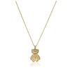 Golden Bear Movable neck Zircon Pendant
