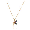 Golden Flower ELF Zircon Pendant