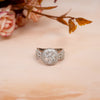 Silver Luxurious Round Big CZ Ring