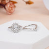 Silver Geometric Design CZ Ring Set of 2