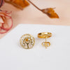 Golden Life Tree CZ Studs