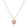 Red Zircon Heart Pendant