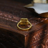 Gold Plated Square Shaped Zircon Ring
