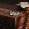 Gold Plated Korean Style Artificial Stones Ring