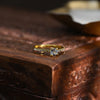 Gold Plated Zircon Minimal Ring