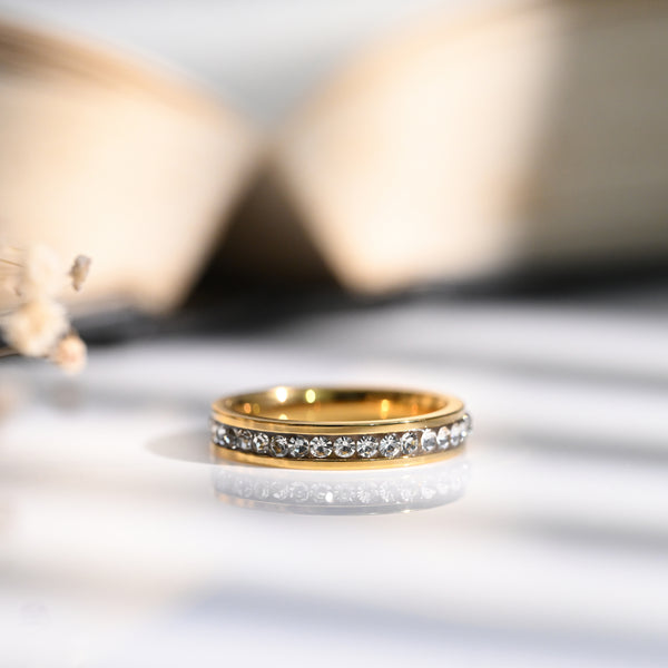 Gold Plated Zircon Band