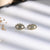 Gold Plated Eye Zircon Ear Studs
