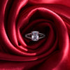 Silver Square Zircon Ring