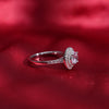 Silver Round Zircon Ring