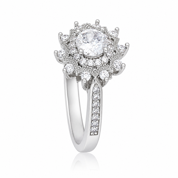 Silver Snowflake Ring