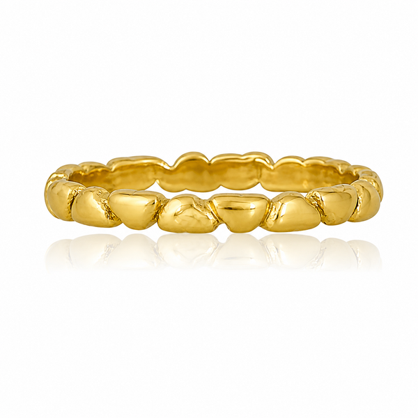 Gold plated Heart Shaped Band