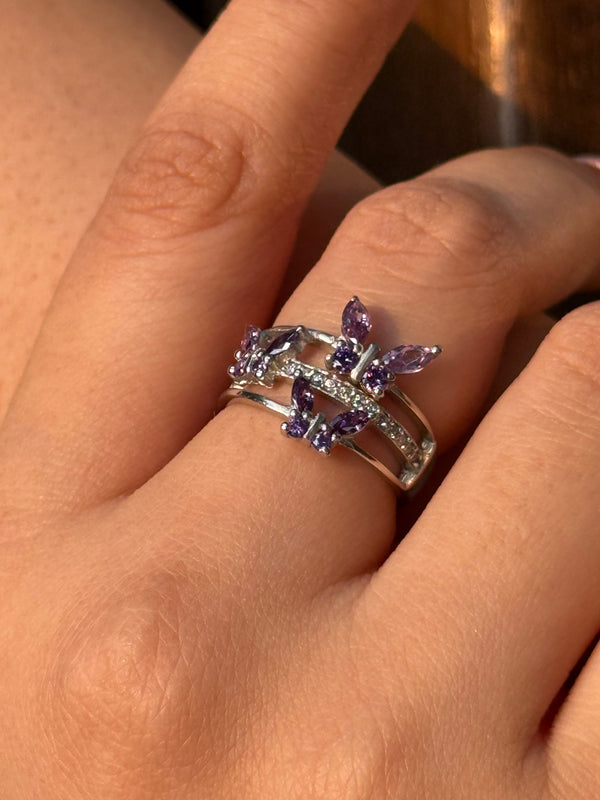 Lavendar Bloom Ring