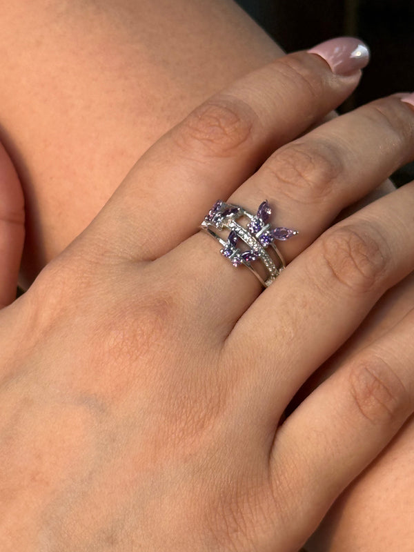 Lavendar Bloom Ring