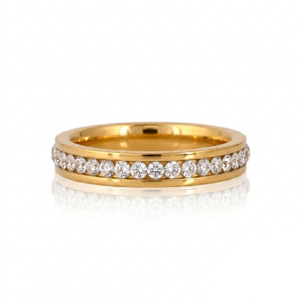 Gold Plated Zircon Band